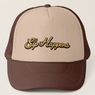 Sip Gebeurt Koffie Cap, Trucker Pet
