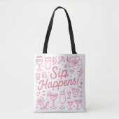 Sip gebeurt tote bag (Voorkant)