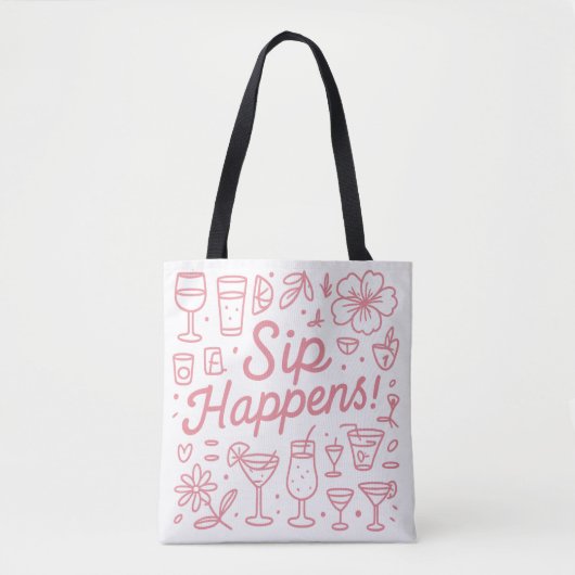 Sip gebeurt tote bag (Voorkant)