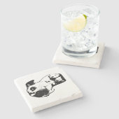 Sip, geen stress stenen onderzetter (Zijkant)