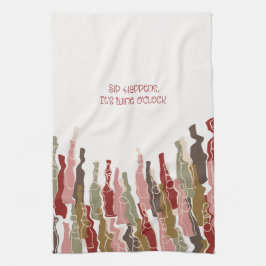 Sip Happens De Keukenhanddoek Van Wijnliefhebber