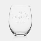 Sip Happens Divorce Wijnglas Zonder Voet (Achterkant)