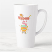 Sip Happens Humor Latte Mug Mok (Rechts)