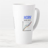 Sip Happens: Jerk in Motion" latte mok: Latte Mok (Rechterhoek)