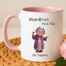 Sip Happens koffiemok – Oma's Pinot Club