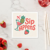 Sip Happens Papieren servet - CherryBombCo (Insitu)