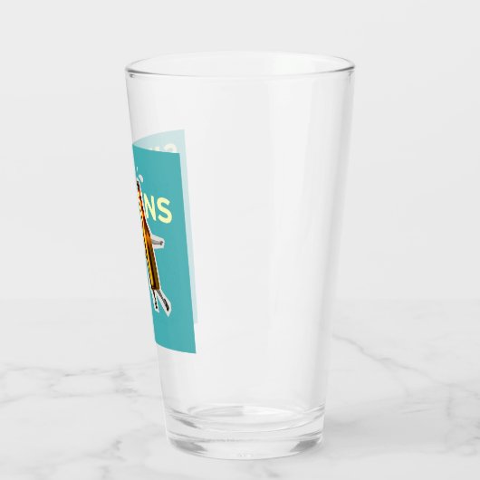 "Sip Happens" quirky and light-hearted Beer Glass Glas (Links)