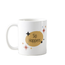 Sip Happens - Retro Mid-Century Mok