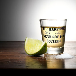 Sip Happens Shot Glass Glas