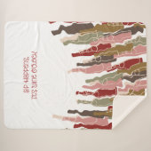 Sip Happens Wijnliefhebber Sherpa Blanket Sherpa Deken (Voorkant (horizontaal))