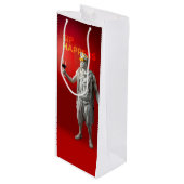 Sip Happens Wine Bag Wijn Cadeautas (Voorkant Gekanteld)