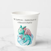 Sip Happens - zeker op een Dragon Party! Papieren Bekers (Voorkant)