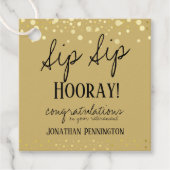 SIP Hoera Gefeliciteerd met je pensioen T Bedankjes Labels (Voorkant)