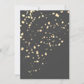 Sip Hoera Gold Champagne Grijs Verjaardag Kaart (Achterkant)