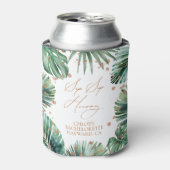 Sip Hoera Tropische vrijgezellenfeest Blikjeskoeler (Blikje Voorkant)