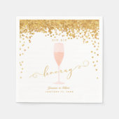 SIP HOORAY Bachelorette Engagement pARTY Servet (Voorkant)