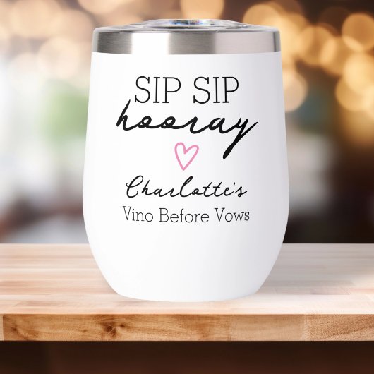 SIP Hooray Bachelorette Naam Gepersonaliseerd