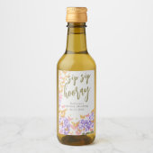 Sip Hooray Boho Chic Gold Butterfly Vrijgezellenfe Wijn Etiket (Voorkant)