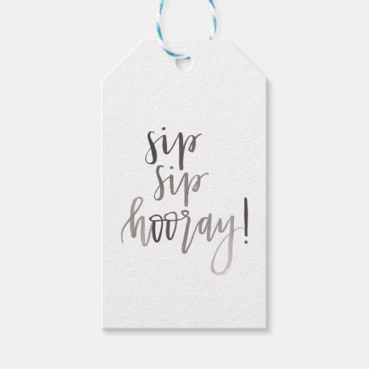 Sip Hooray - Cadeau Label Cadeaulabel (Voorkant)