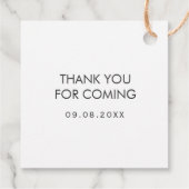 Sip Hooray Labels, Huwelijkscadeau Label, Kraft Bedankjes Labels (Achterkant)