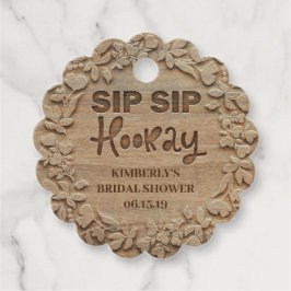 Sip Hooray - Rustiek Vrijgezellenfeest Bedankjes Labels