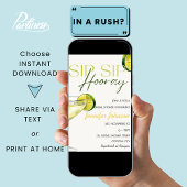 Sip Hooray Tequila Cocktail Vrijgezellenfeest Kaart