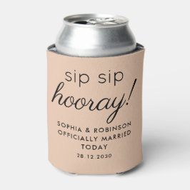 Sip Hooray Wedding Favoriet Desert Sand Funny Blikjeskoeler