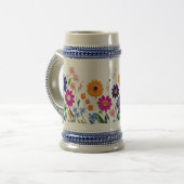 Sip in Bloom – Floral Fantasy Mok ☕💐 (Voorkant links)