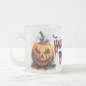🎃 Sip in Spooky Style Halloween Frosted Glass Mok (Links)
