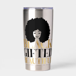 Sip in Style – Celebrate Black Gifted and Beautifu Geïsoleerde Drinkbeker