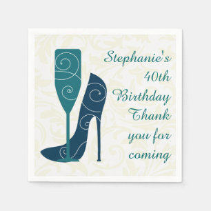 Sip in Style Wine Champagne Paper Napkins Servetten