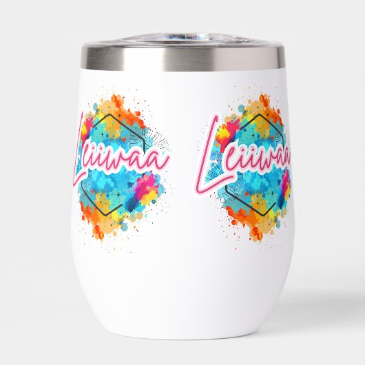 Sip in Style with LEIIWAA 💙🌺 (Voorkant)