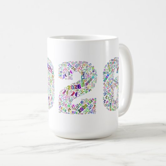 Sip Into 2026: Countdown Mug Koffiemok (Voorkant rechts)