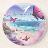 “Sip Into Summer Serenity” or “r Zandsteen Onderzetter (Voorkant)