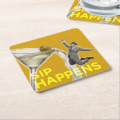 Sip kartonnen onderzetters (Schuin)