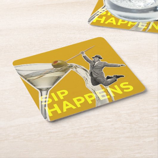 Sip  kartonnen onderzetters (Schuin)