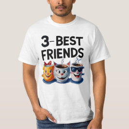 Sip, lachen, herhalen: 3 beste vrienden koffie Mok T-shirt