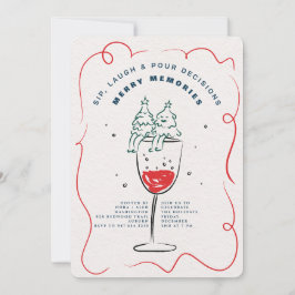 SIP, LAUGH & POUR BESLISSINGEN KERSTPARTY KAART