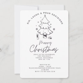 SIP, LAUGH & POUR BESLISSINGEN KERSTPARTY KAART