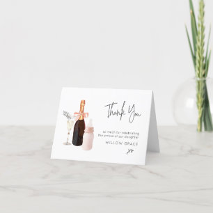 Sip n Zie Nieuwe baby ingevuld Hartelijk dank Bedankkaart