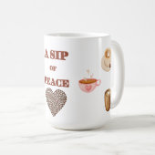 SIP OF PEACE, COFFEE BREAK 15OZ CERAMIC MUG KOFFIEMOK (Voorkant rechts)