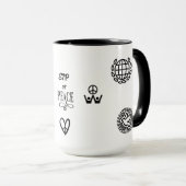 SIP OF PEACE, HOPE TWO-TONE CERAMIC 15OZ. MUG MOK (Voorkant rechts)