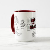 SIP OF PEACE  ,PEACEFUL MOMENT TWO-TONE CERAMIC MOK (Voorkant links)
