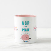 SIP OF PEACE, SERENE 15OZ. WRAP-AROUNG CERAMIC MUG MOK (Midden)