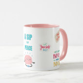 SIP OF PEACE, SERENE 15OZ. WRAP-AROUNG CERAMIC MUG MOK (Voorkant rechts)