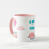 SIP OF PEACE, SERENE 15OZ. WRAP-AROUNG CERAMIC MUG MOK (Voorkant links)