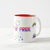 SIP OF PRIDE, LGBTQ+ 11OZ TWO-TONE CERAMIC MUG TWEEKLEURIGE KOFFIEMOK (Voorkant rechts)