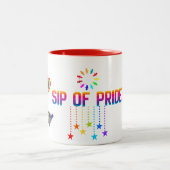 SIP OF PRIDE, LGBTQ+ 11OZ TWO-TONE CERAMIC MUG TWEEKLEURIGE KOFFIEMOK (Center)