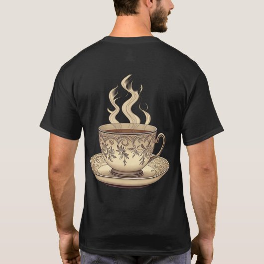 Sip of Serenity – Classic Teacup T-shirt 👕 (Achterkant)