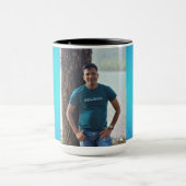 "Sip of Serenity: sfeervolle koffie Mok" Mok (Midden)